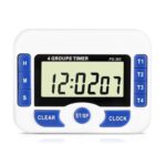 PS-360 Reloj de cuenta regresiva de cocina digital con temporizador de alarma de 4 grupos