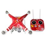 Kit de pegatinas de resistencia al agua de PVC de fibra de carbono de imitación 4D para cuadricóptero DJI Phantom 3, control remoto y batería - Imagen 3