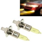 2 X H1 HOD Bombillas halógenas 12V 100W 2400 LM 3500K Faros de luz amarilla
