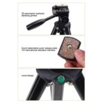 YUNTENG VCT-681 SLR / Micro-SLR / Trípode para cámaras digitales de 138 cm, patas de aluminio plegables de 4 secciones, adecuado para Canon / Nikon / Panasonic / Pentax / Casio / Sony / Fuji (capacidad de carga: 3 kg) - Imagen 5