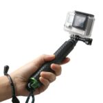 Monopié de poste extensible de mano de 49 cm con tornillo para GoPro Hero11 Black / HERO10 Black / HERO9 Black /HERO8 / HERO7 /6/5/5 Session /4 Session /4/3+ /3/2/1, Insta360 ONE R, DJI Osmo Actiony otras cámaras de acción, Max Length: 49cm(Green)