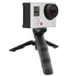 Trípode giratorio plegable portátil para escritorio, compatible con GoPro, Insta360, DJI y otras cámaras de acción (negro). - Imagen 2