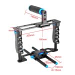 YELANGU YLG0107E-A Conjunto superior estabilizador de mango de jaula protectora para cámara DSLR - Imagen 3