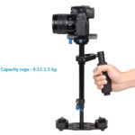 Estabilizador de mano de aleación de aluminio YELANGU S40L de 40 cm para cámara DSLR DV - Imagen 4