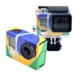 Adhesivo de funda para GoPro HERO3+ /3, Brazil Flag