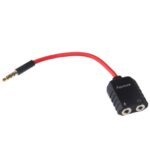 Cable divisor de micrófono para auriculares Aputure de 3,5 mm Y macho a 2 hembra