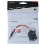 Cable divisor de micrófono para auriculares Aputure de 3,5 mm Y macho a 2 hembra - Imagen 4