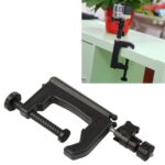 Soporte de abrazadera fija de escritorio con adaptador de trípode para GoPro, Insta360, DJI y otras cámaras de acción, tamaño de abrazadera: 1 - 6 cm