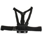 Soporte de correa de hombro con cinturón elástico para el pecho delantero para deportes extremos para GoPro, Insta360, DJI y otras cámaras de acción (negro) - Imagen 3