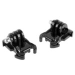 10 piezas ST-06 hebilla de superficie de montaje de correa básica para GoPro, Insta360, DJI y otras cámaras de acción (negro) - Imagen 3
