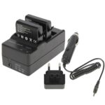 Cargador de batería doble para cámara digital AHDBT-401 + cargador de coche + adaptador para GoPro HERO4 - Imagen 2