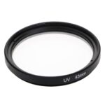 Filtro UV de cámara SLR de 43 mm (negro)