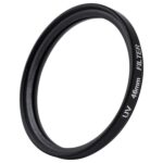 Filtro UV para cámara SLR de 46 mm (negro)