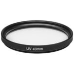 Filtro UV para cámara SLR de 49 mm (negro)