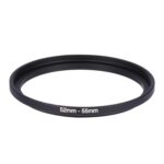 Anillo escalonado de lente de 52 mm a 55 mm (negro)