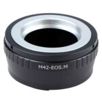 Anillo escalonado de montaje de lente M42 a lente EOS (negro)