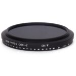 Filtro variable ajustable de densidad neutra ND Fader de 58 mm Filtro ND 2 a ND 400 (negro) - Imagen 2