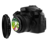 52 mm ND Fader Filtro variable ajustable de densidad neutra Filtro ND 2 a ND 400 (Negro) - Imagen 4