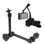 Brazo mágico articulado de 11 pulgadas para monitor de campo LCD / cámara DSLR / luces de video (negro)
