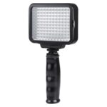 LED-5009 120 LED de luz de video con hojas suaves y filtros amarillos y 7,4V 4400mAh Sony NP-F770 / 750 Batería de ión de litio para cámara / videocámara (negro)