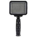 LED-5009 120 LED de luz de video con hojas suaves y filtros amarillos y 7,4V 4400mAh Sony NP-F770 / 750 Batería de ión de litio para cámara / videocámara (negro) - Imagen 2