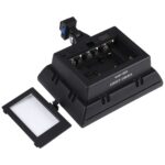 LED-187A Luz de video LED de 187 pulgadas para cámara/videocámara y batería de iones de litio NP-F770 de 7,4 V y 4400 mAh, con láminas suaves y filtros amarillos (negro) - Imagen 4