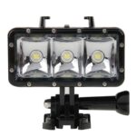 Linterna de video impermeable de 30 m con 3 modos y base de montaje y tornillo para GoPro, Insta360, DJI y otras cámaras de acción - Imagen 2