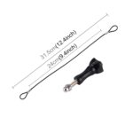 Cordón/Correa de acero inoxidable con tornillo para GoPro HERO11 Black/HERO10 Black / HERO9 Black /HERO8 Black /7/6/ 5/5 Session /4/3+ /3/2/1, Length: 19cm, Length: 31.5cm - Imagen 3