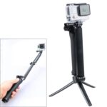 Trípode monopie extensible multifunción de 3 vías con brazo giratorio plegable y asa para cámara para GoPro, Insta360, DJI y otras cámaras de acción