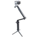 Trípode monopie extensible multifunción de 3 vías con brazo giratorio plegable y asa para cámara para GoPro, Insta360, DJI y otras cámaras de acción - Imagen 3