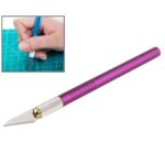 WLXY-9310, Cuchillo de precisión WLXY Tool con hoja reemplazable para tallar/marcar/recortar tapetes, OAL: 145 mm, tamaño: 121 mm x 6 mm de diámetro, WLXY-9310 Purple