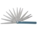 0.02 a 1 mm de espesor 17 cuchillas de separación métrica de relleno calibrador de espesores herramienta de medida - Imagen 2