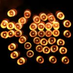 Para fiesta de Navidad, 30 LED, flash de 2 modos, funciona con pilas, 3m Yellow Light
