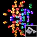 Luz de decoración de cadena de 3 m, Para fiesta de Navidad, 30 LED, luz RGB, flash de 2 modos, funciona con pilas