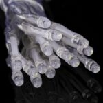 Para fiesta de Navidad, flash de 20 LED de 2 modos, funciona con pilas, 2m Warm White - Imagen 3