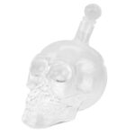 Botella de cristal con forma de calavera para vodka, whisky, licor de cerveza, vino tinto y otras bebidas, 550 ml - Imagen 2