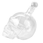 Botella de cristal con forma de calavera para vodka, whisky, licor de cerveza, vino tinto y otras bebidas, 1000 ml - Imagen 4