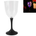 Copa de vino tinto intermitente de luz colorida LED de 8 modos para bar