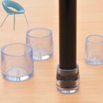Tapa de silla con forma de tubo de 4 piezas, diámetro interno: 21 mm