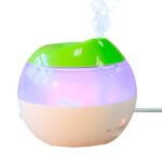 Humidificador de aire USB con el indicador rojo y mini interruptor de regulación de vapor Monto (blanco + verde)