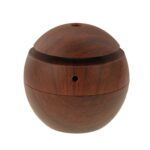 Humidificador de aire de aroma ultrasónico con textura de madera recargable por USB LM-X1 3W - Imagen 2