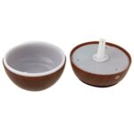 Humidificador de aire de aroma ultrasónico con textura de madera recargable por USB LM-X1 3W - Imagen 5
