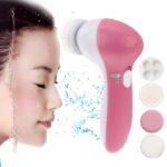 5 en 1 Cuidado de la belleza Cepillo Masajeador Depurador Cuidado de la piel Limpiador facial eléctrico