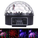 Luz de efecto de escenario de bola mágica de cristal RGB LED digital, Iluminación de patrón colorido DMX Party Disco DJ Bar