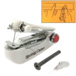 Mini máquina de coser mecánica de mano, entrega de colores aleatorios