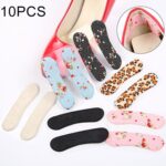 5 pares de calcomanías en el retropié resistentes al desgaste de zapatos de tacón alto, entrega de colores al azar