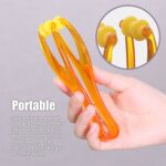 Herramienta de masajeador de palma de dedo conveniente tipo Y (naranja) - Imagen 3