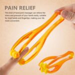 Herramienta de masajeador de palma de dedo conveniente tipo Y (naranja) - Imagen 4