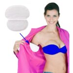 Almohadillas autoadhesivas desechables de algodón para el sudor, absorbentes para las axilas, 10 Uds. (blanco) - Imagen 2