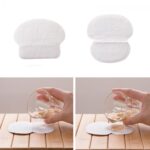 Almohadillas autoadhesivas desechables de algodón para el sudor, absorbentes para las axilas, 10 Uds. (blanco) - Imagen 5
